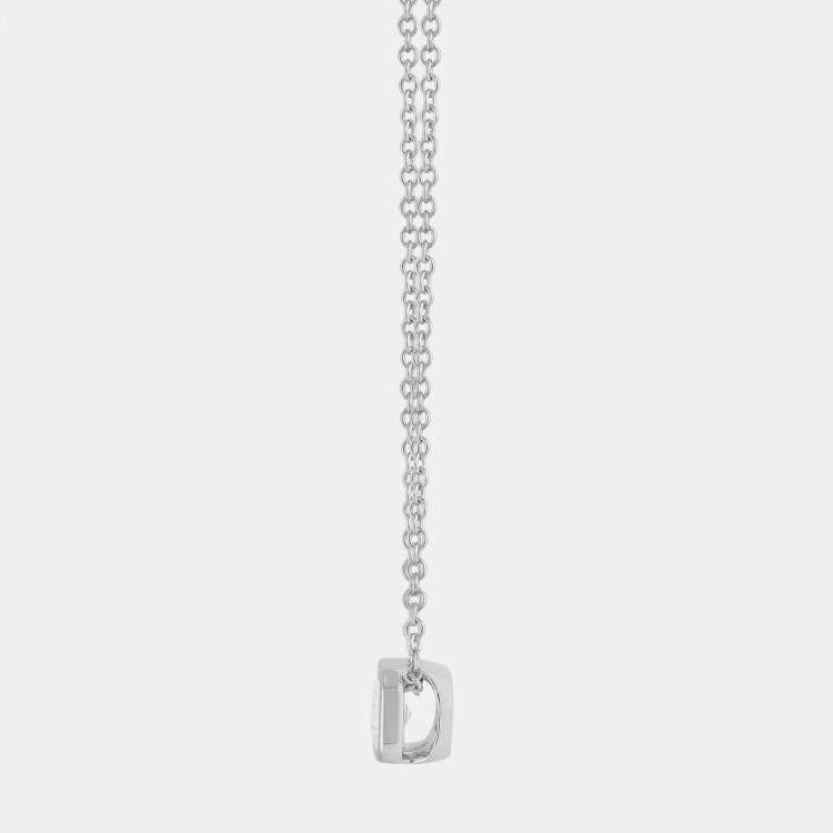 Pre Owned 0.5ct 14k White Gold Lab Grown Diamond Solitaire Pendant