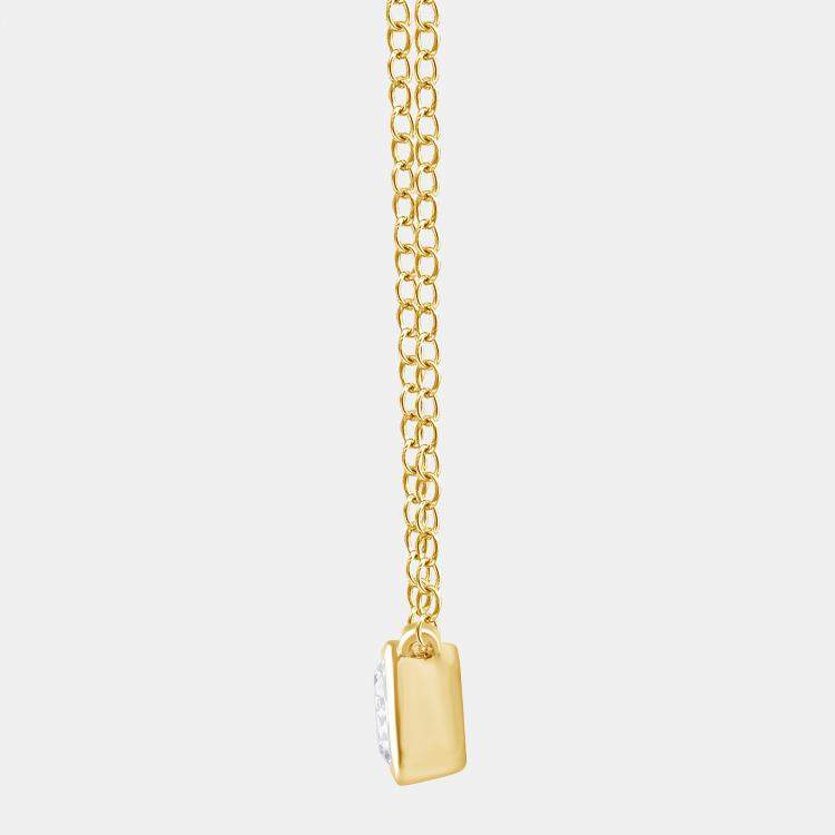 Pre Owned 0.8ct 14k Yellow Gold Lab Grown Diamond Solitaire Pendant