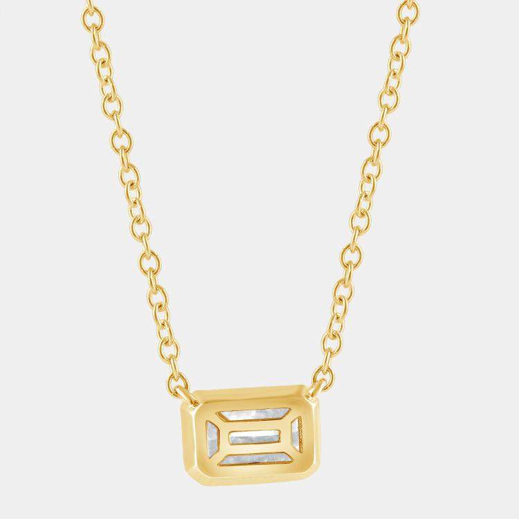 Pre Owned 0.45ct 14k Yellow Gold Lab Grown Diamond Solitaire Pendant