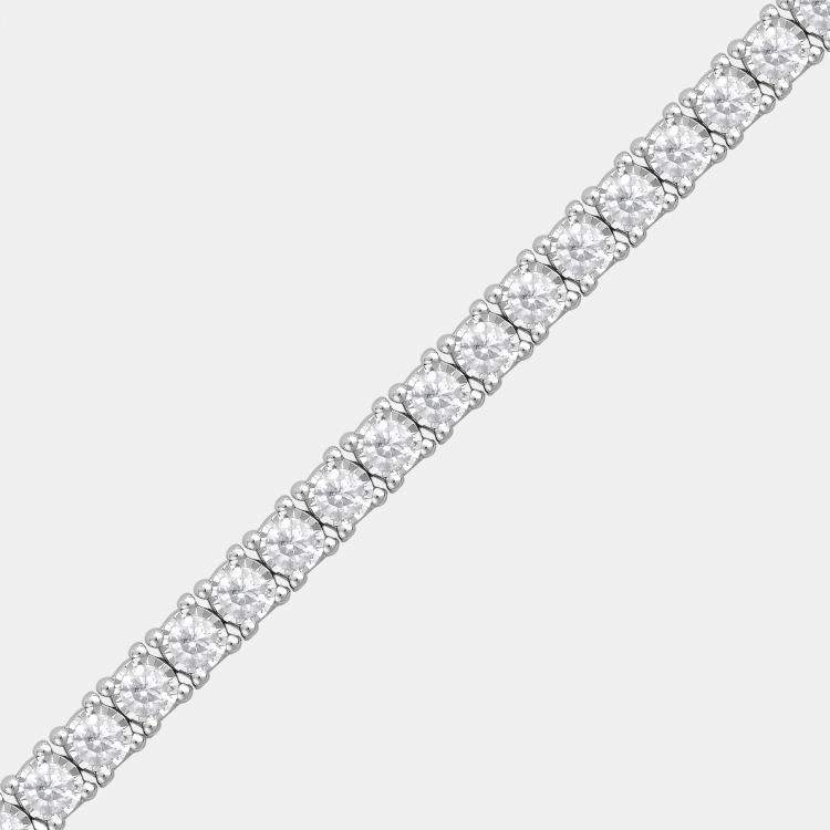 Pre Owned 3.2ct 14k White Gold Lab Grown Diamond Tennis Bracelet