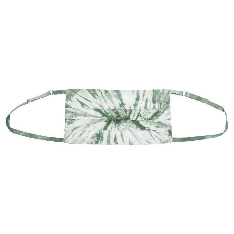 Pre Owned Non-Medical Handmade Green Tie Dye Face Mask By Mr. Moudz Collection (Available for UAE Customers Only)