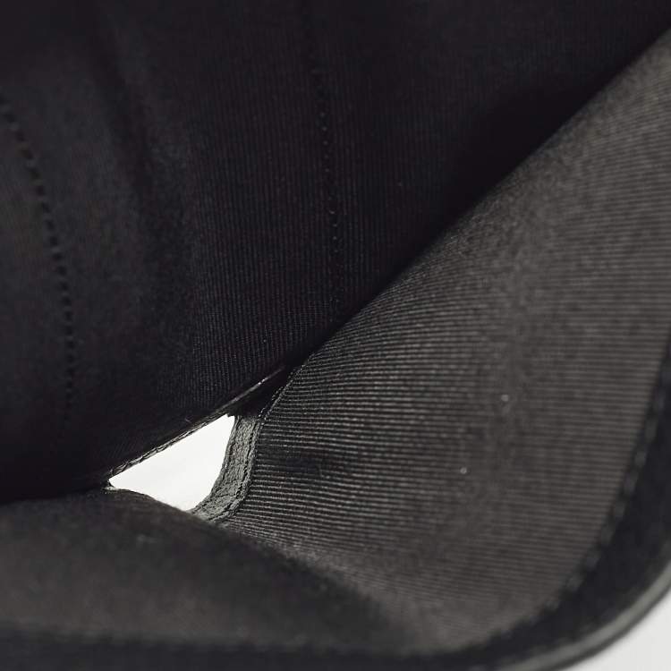 مملوكة مسبقًا Faure Le Page Grey/Black Scale Coated Canvas and Leather Bifold Wallet