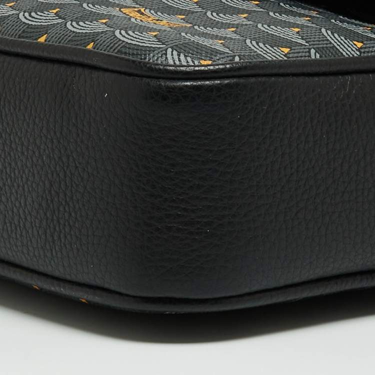 Pre Owned Faure Le Page Black/Grey Coated Canvas and Leather Express 21 Top Handle Bag