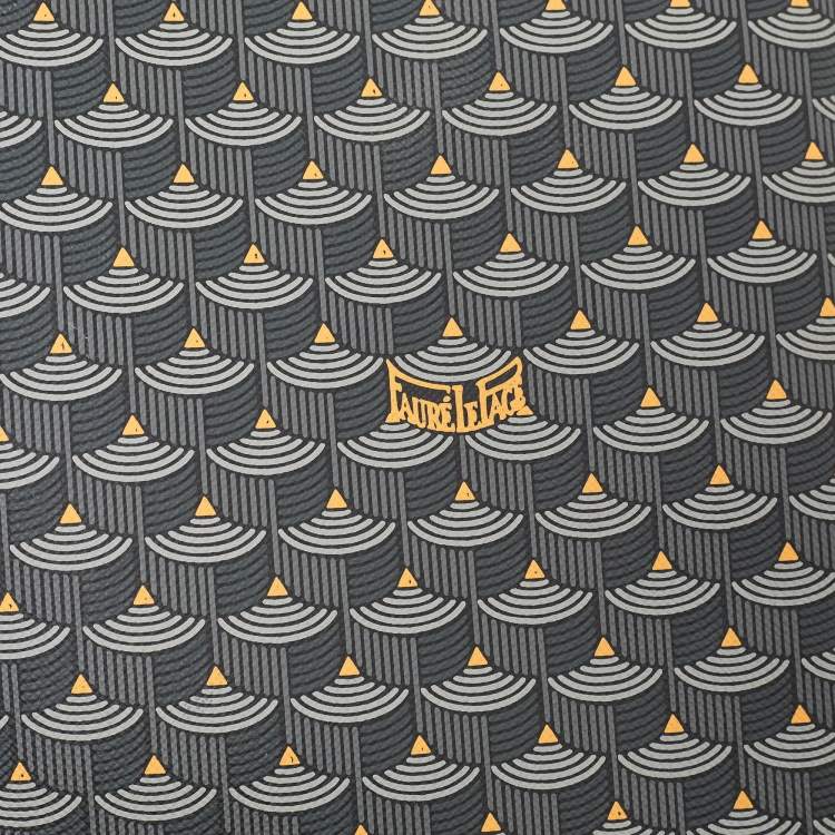 مملوكة مسبقًا Faure Le Page Grey Coated Canvas and Leather Ecailles 41 Portfolio Bag