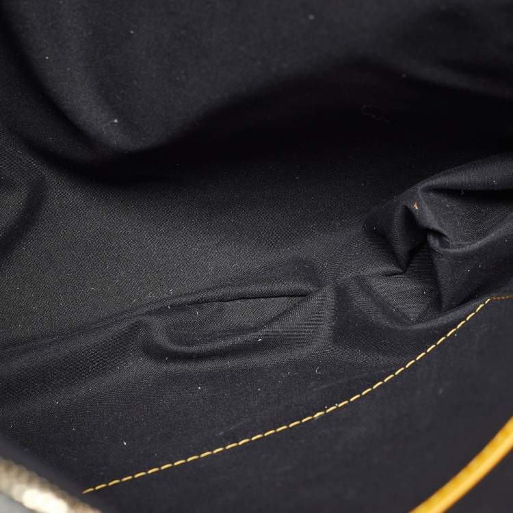 مملوكة مسبقًا Faure Le Page Grey Coated Canvas and Leather Ecailles 41 Portfolio Bag