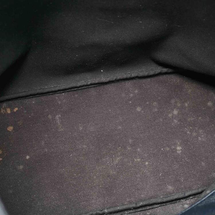Pre Owned Faure Le Page Navy Blue Coated Canvas and Leather Daily Battle Tote