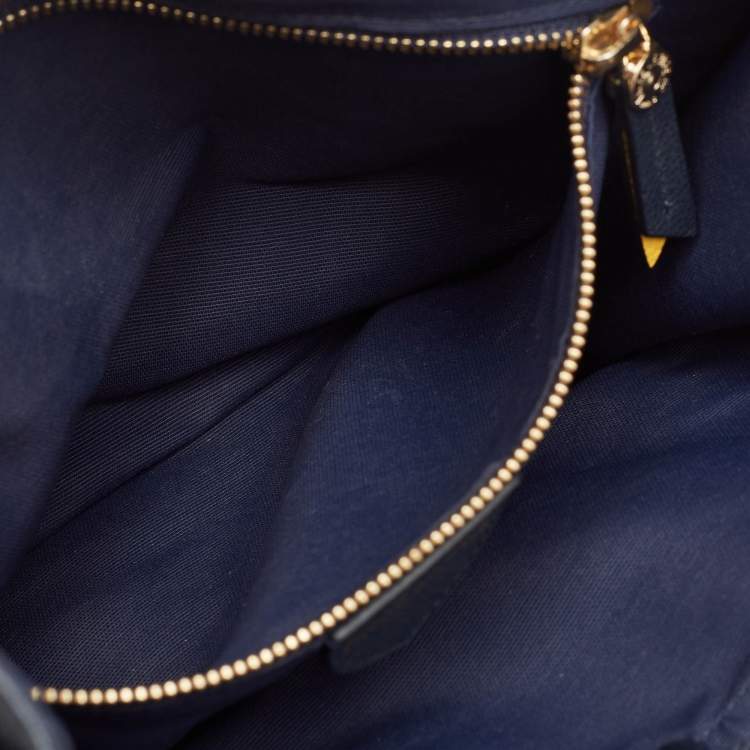 مملوكة مسبقًا Faure Le Page Blue Jacquard Fabric SagaCity 31 Tote