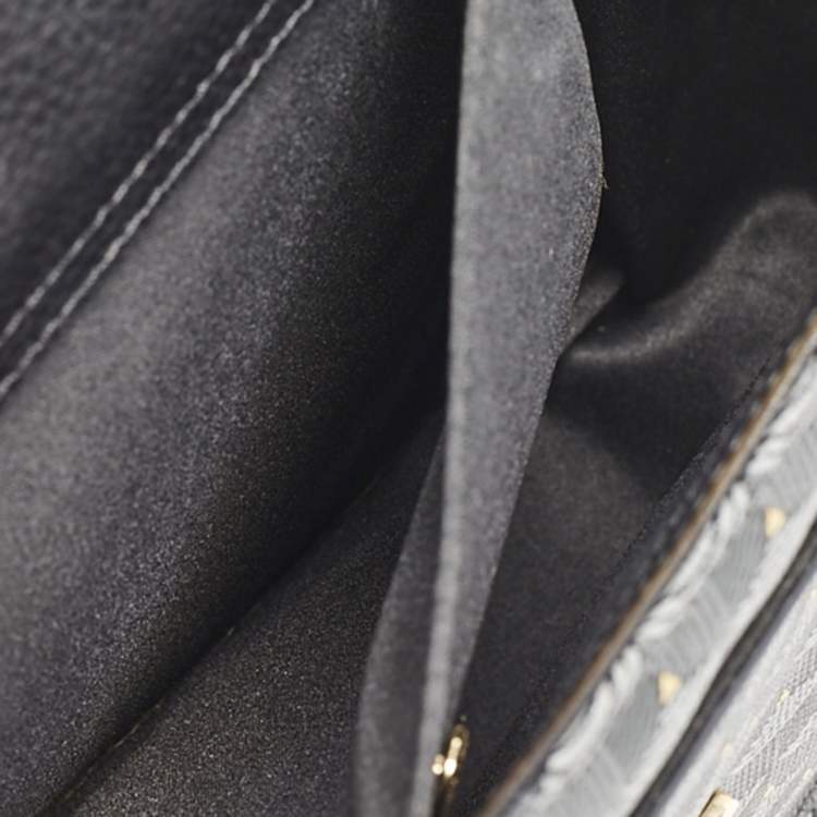 Pre Owned Faure Le Page Black Coated Canvas and Leather Parade Top Handle Bag