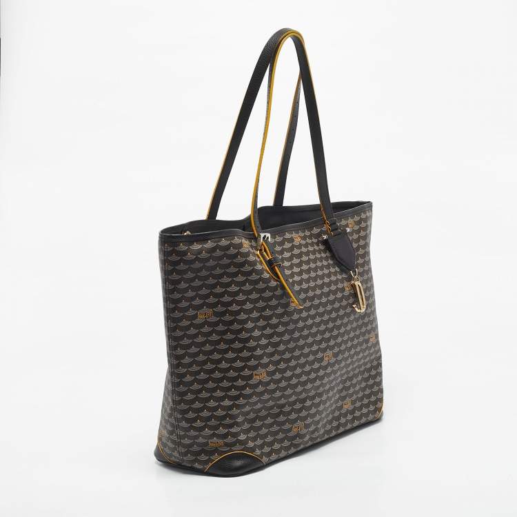 Pre Owned Faure Le Page Black Coated Canvas Daily Battle 35 Tote