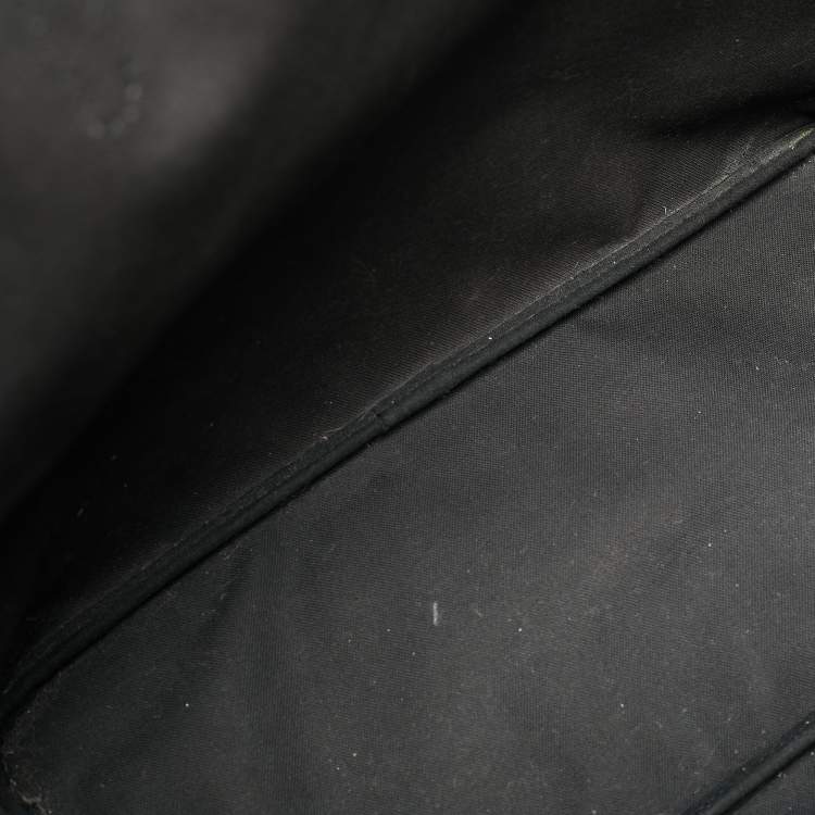 Pre Owned Faure Le Page Black Coated Canvas Daily Battle 35 Tote