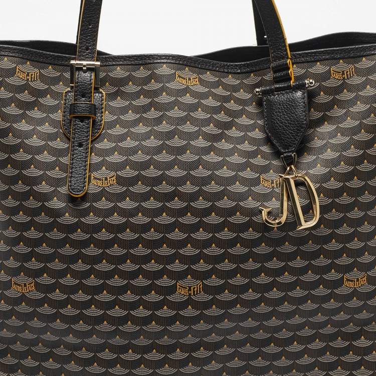 Pre Owned Faure Le Page Black Coated Canvas Daily Battle 35 Tote