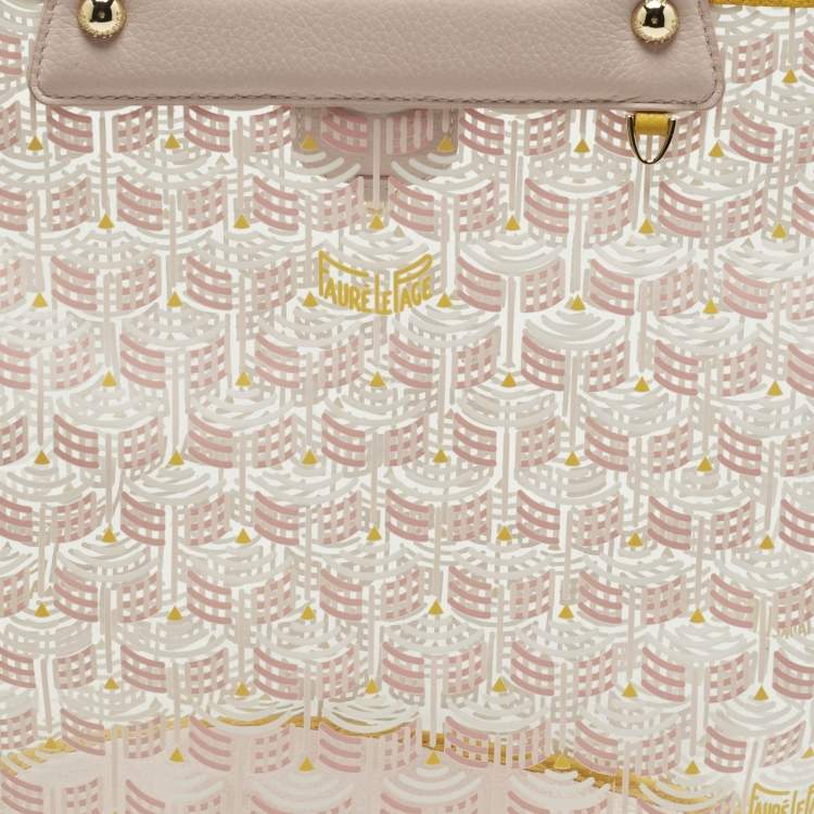 Pre Owned حقيبة يد فور لو باج باسكت 57 جلد وفينيل زهري فاتح