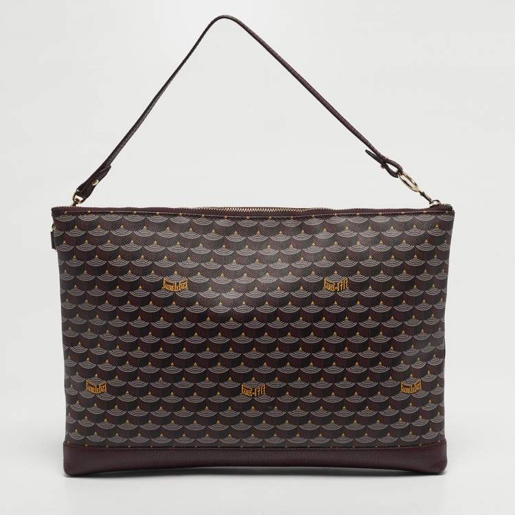 مملوكة مسبقًا Faure Le Page Ivress Red Coated Canvas Pochette Zip 33