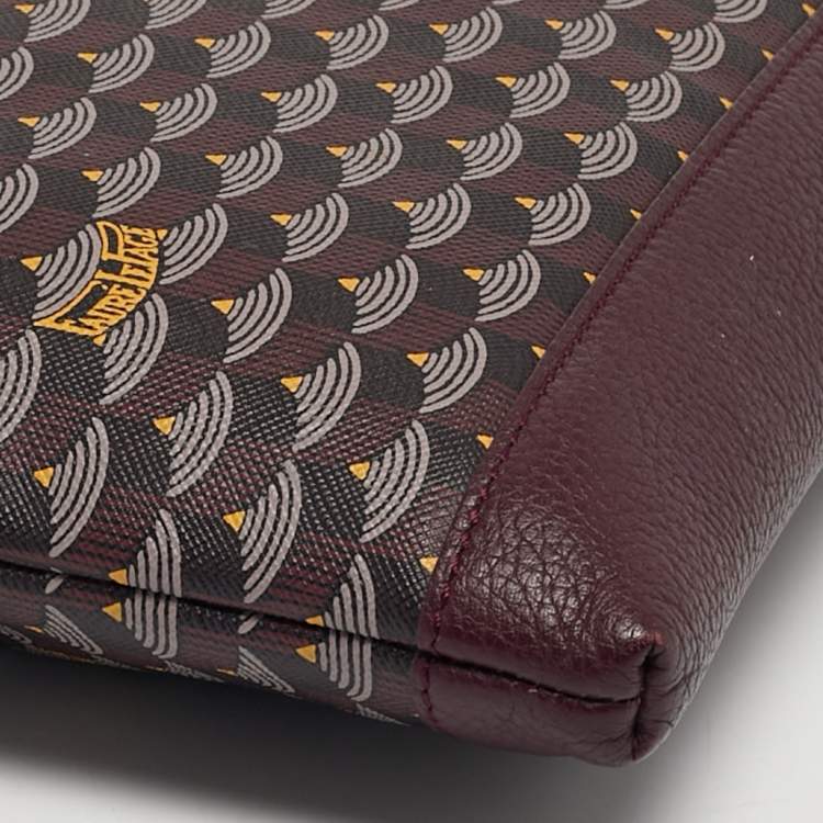 مملوكة مسبقًا Faure Le Page Ivress Red Coated Canvas Pochette Zip 33