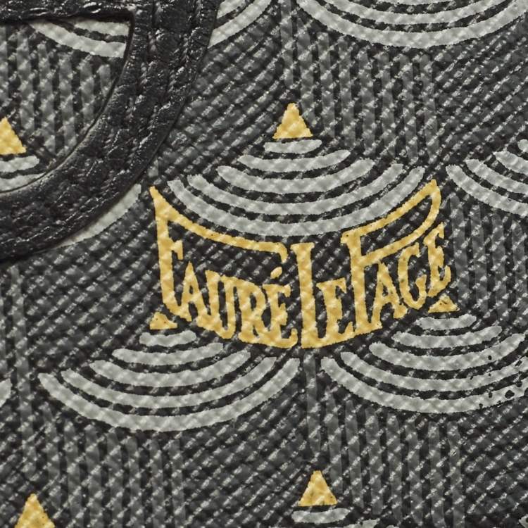 Pre Owned Faure Le Page Gangsta 4CC Grey Coated Canvas and Leather Card Holder