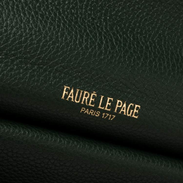 Pre Owned Faure Le Page Green Coated Canvas and Leather Ivresse Parade Crossbody Bag