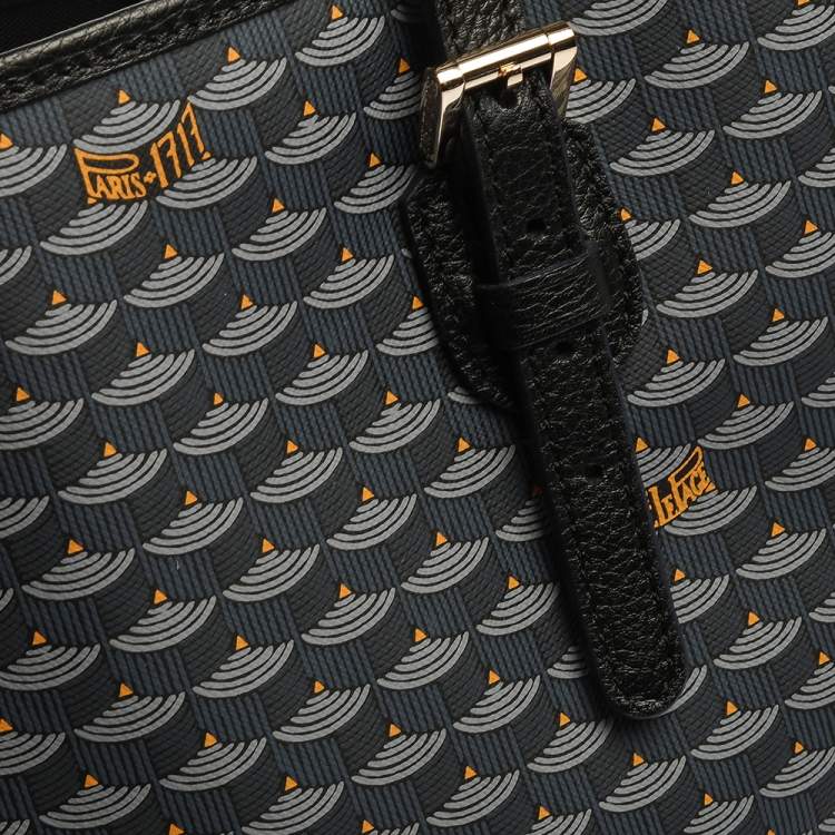 Pre Owned Faure Le page Blue Coated Canvas and Leather Daily Battle 37 Tote