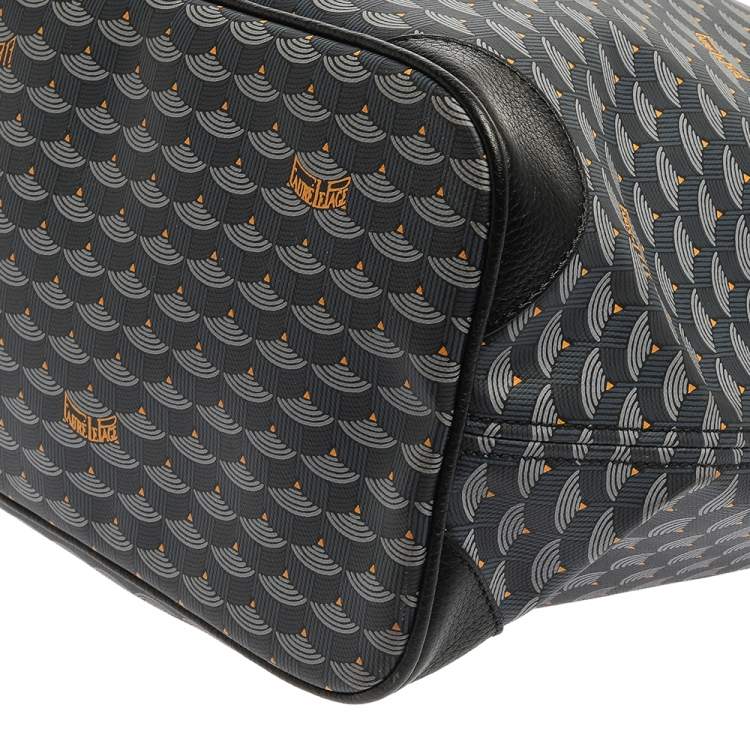 Pre Owned Faure Le page Blue Coated Canvas and Leather Daily Battle 37 Tote