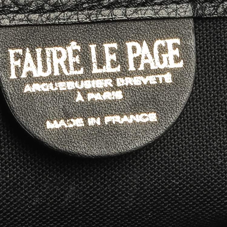 Pre Owned Faure Le page Blue Coated Canvas and Leather Daily Battle 37 Tote