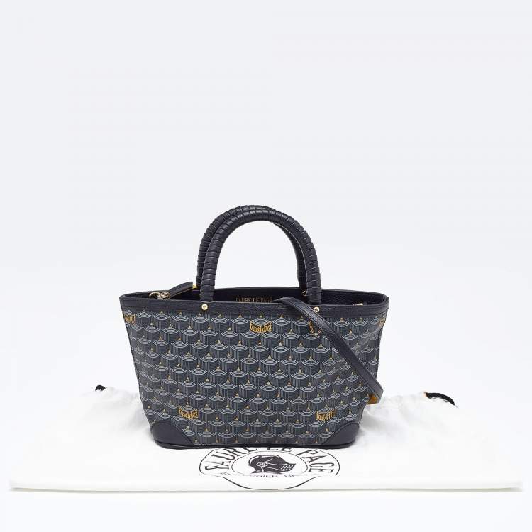 Pre Owned Faure Le Page Black Coated Canvas and Leather Daily Battle 19 Crossbody Bag