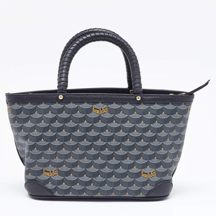 Pre Owned Faure Le Page Black Coated Canvas and Leather Daily Battle 19 Crossbody Bag