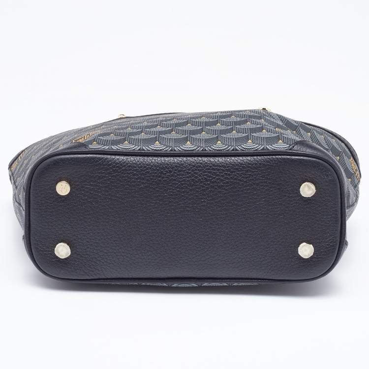 Pre Owned Faure Le Page Black Coated Canvas and Leather Daily Battle 19 Crossbody Bag