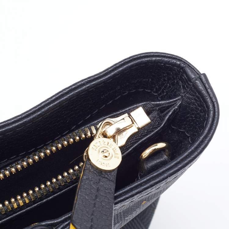 Pre Owned Faure Le Page Black Coated Canvas and Leather Daily Battle 19 Crossbody Bag