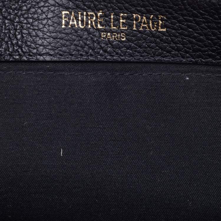 Pre Owned Faure Le Page Black Coated Canvas and Leather Daily Battle 19 Crossbody Bag