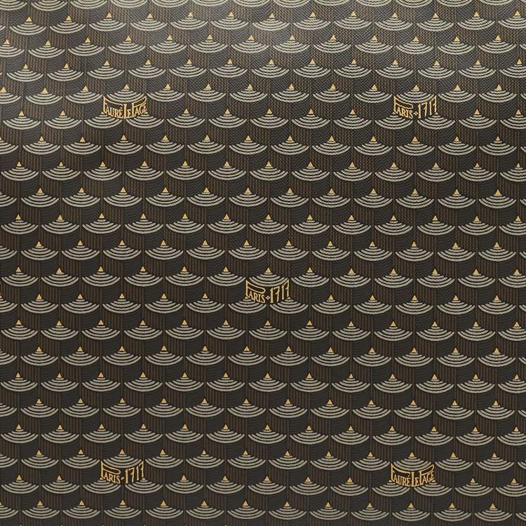 Pre Owned Faure Le Page Grey Coated Canvas and Leather Pouch