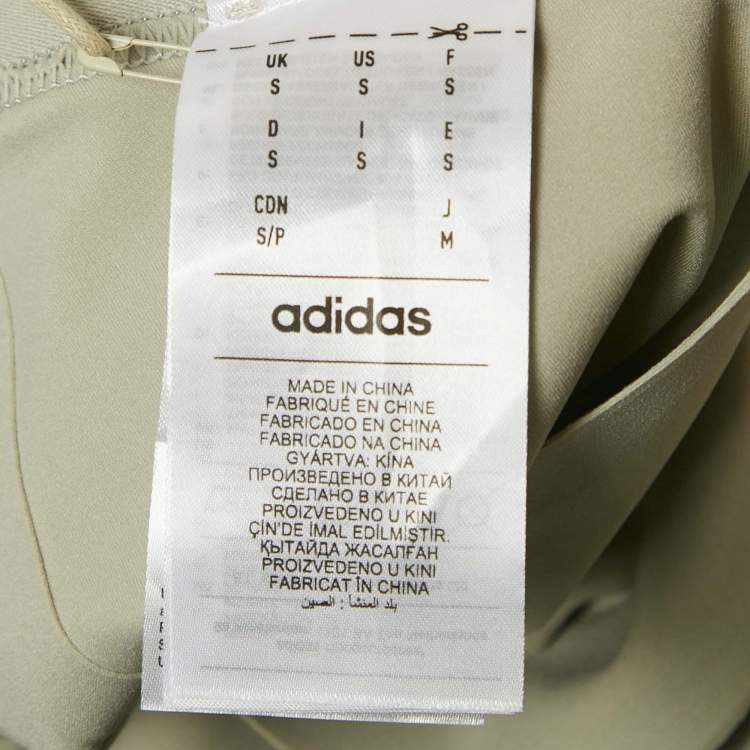 Pre Owned Fear of God x Adidas Light Green Jersey Athletic Tights S