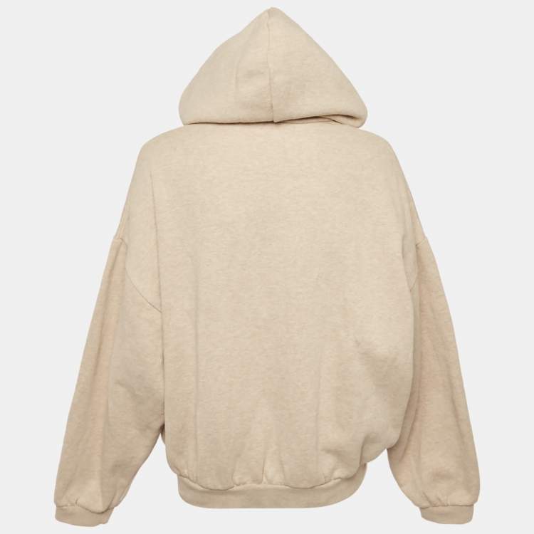 Pre Owned Essentials Fear of God Beige Cotton Hoodie M