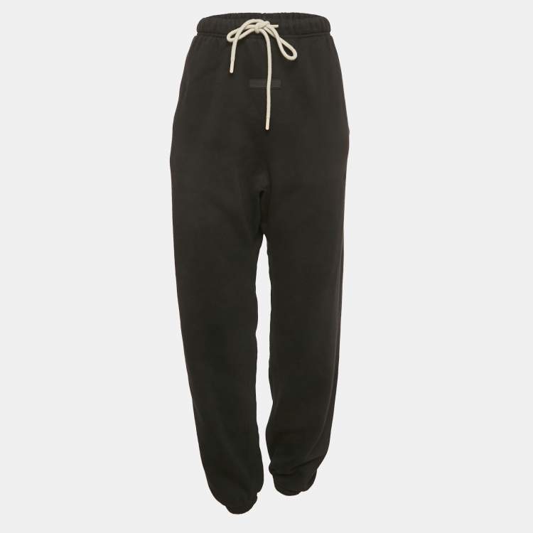 Pre Owned Essentials Fear of God Black Cotton Sweatpants L