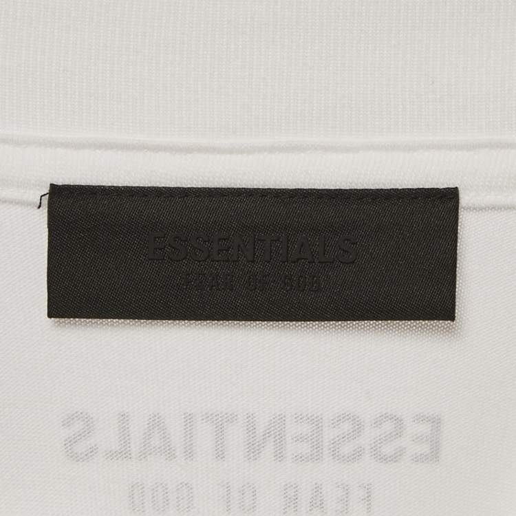 Pre Owned Essentials Fear of God White Jersey Oversized T-Shirt M