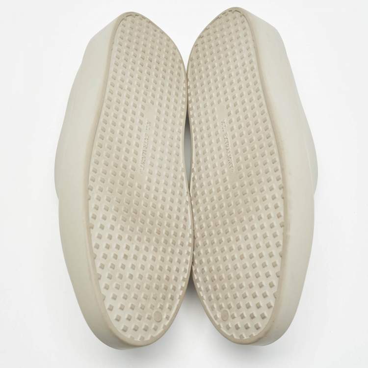 Pre Owned Fear of God Grey Rubber Flat Mules Size 42