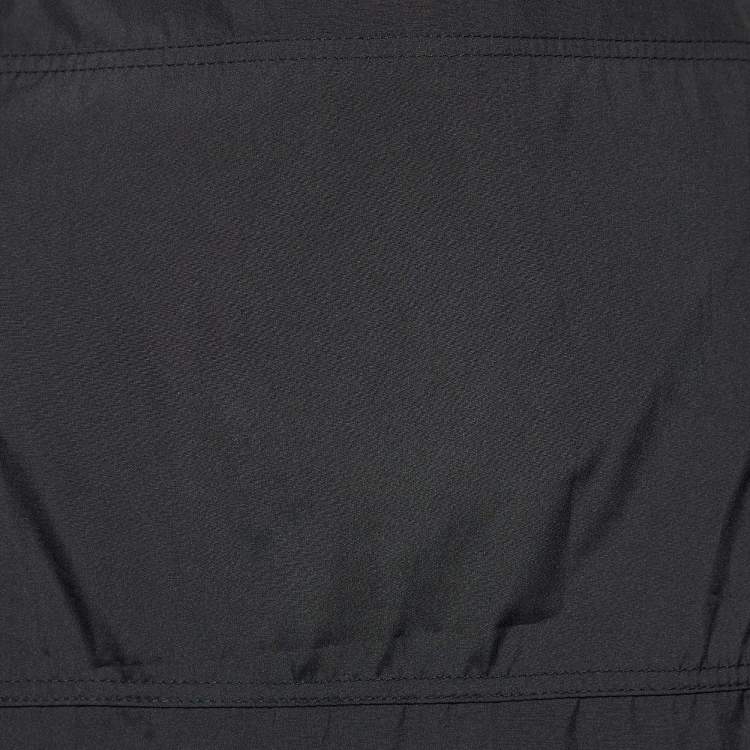 Pre Owned Fendi Jeans Black Synthetic Windbreaker Skirt L