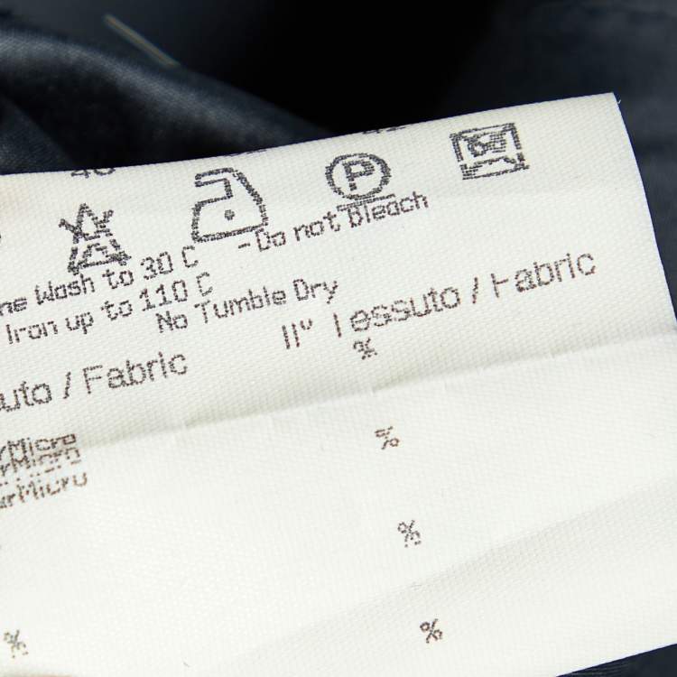 Pre Owned Fendi Jeans Black Synthetic Windbreaker Skirt L