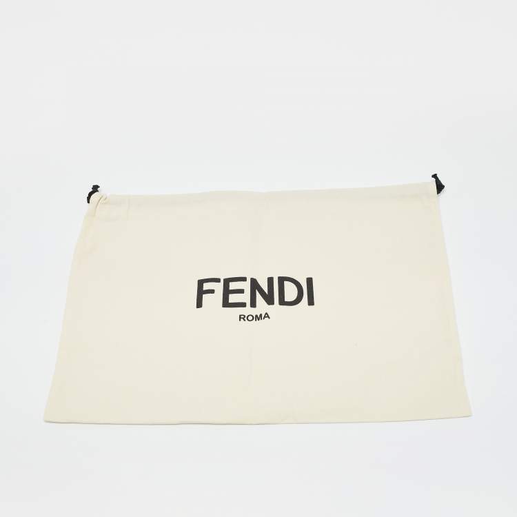 Pre Owned Fendi Grey Printed Silk Shawl 