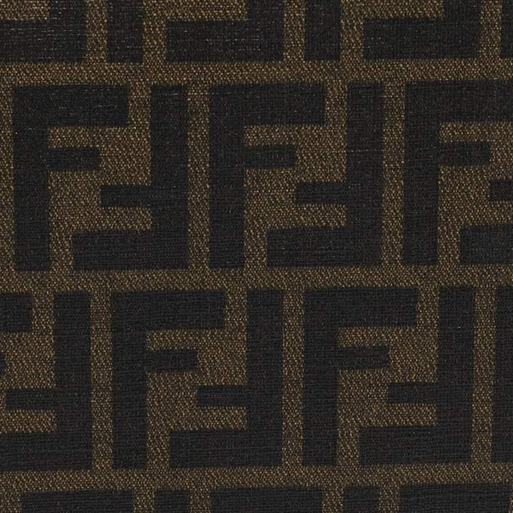Pre Owned Fendi Tobacco Zucca Coated Canvas Documents Holder