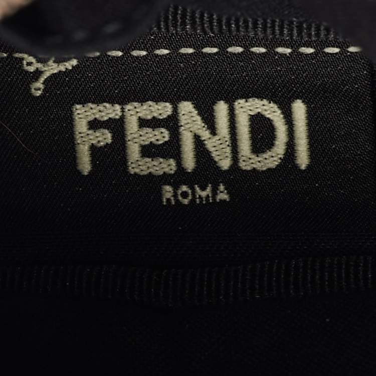 Pre Owned Fendi Monster Multicolor Micro Leather, Fur and Nylon Backpack Bag Charm