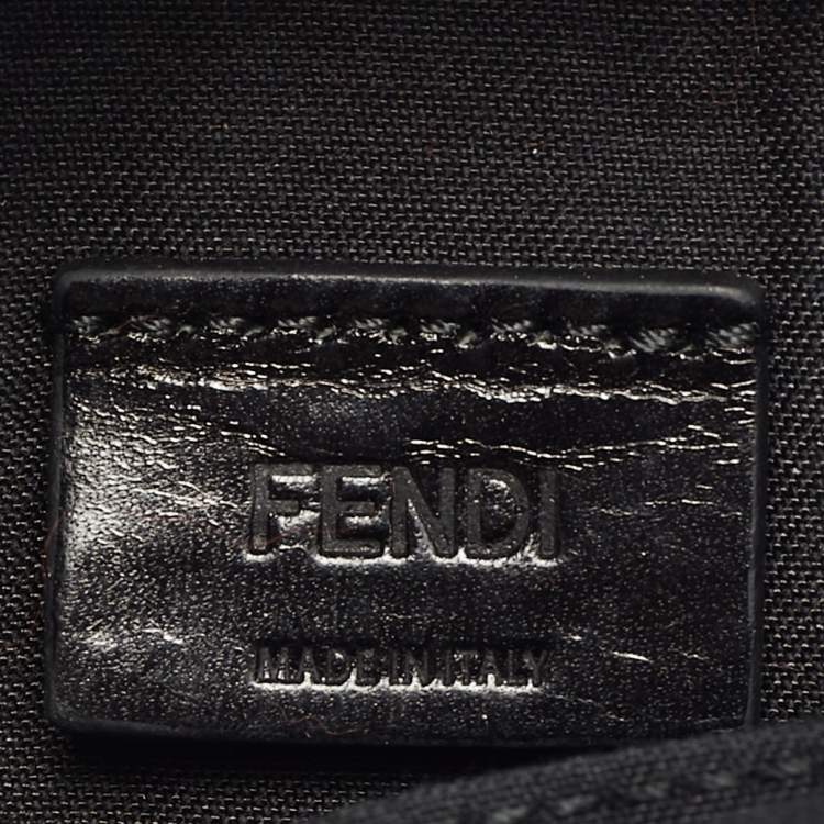 Pre Owned Fendi Monster Multicolor Micro Leather, Fur and Nylon Backpack Bag Charm