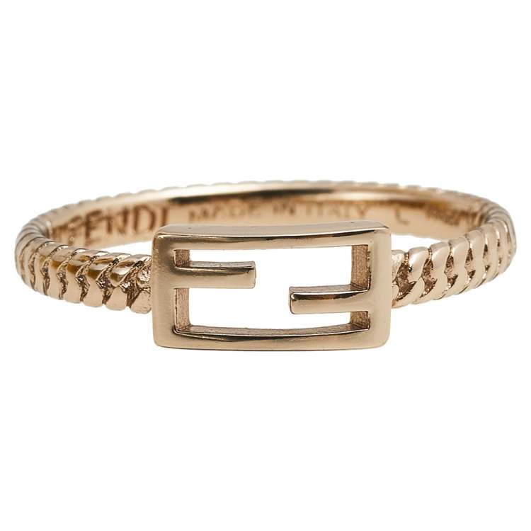 Rose gold deals fendi ring