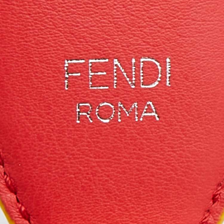 Pre Owned Fendi Multicolor Leather Flowerland Strap You Shoulder Bag Strap