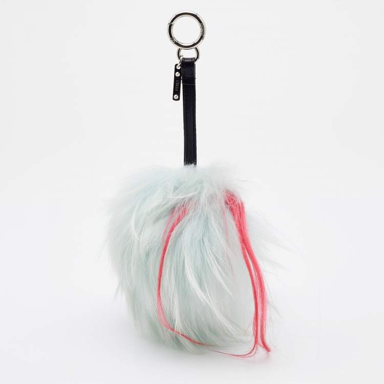 Pre Owned Fendi Multicolor Fur and Leather Dawny Monster Bug Bag Charm