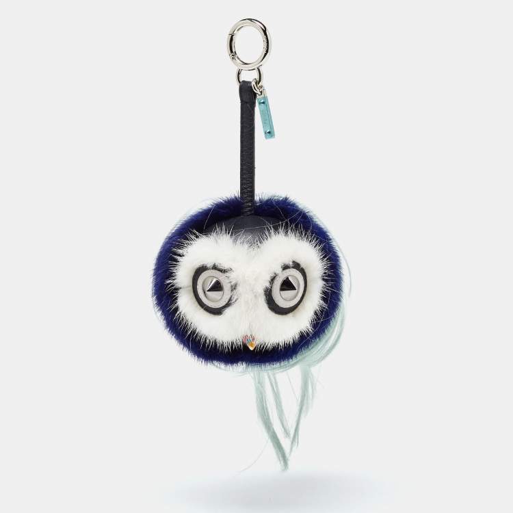 Pre Owned Fendi Multicolor Fur Funky Monster Bug Bag Charm