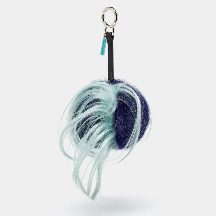 Pre Owned Fendi Multicolor Fur Funky Monster Bug Bag Charm