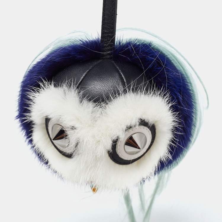 Pre Owned Fendi Multicolor Fur Funky Monster Bug Bag Charm