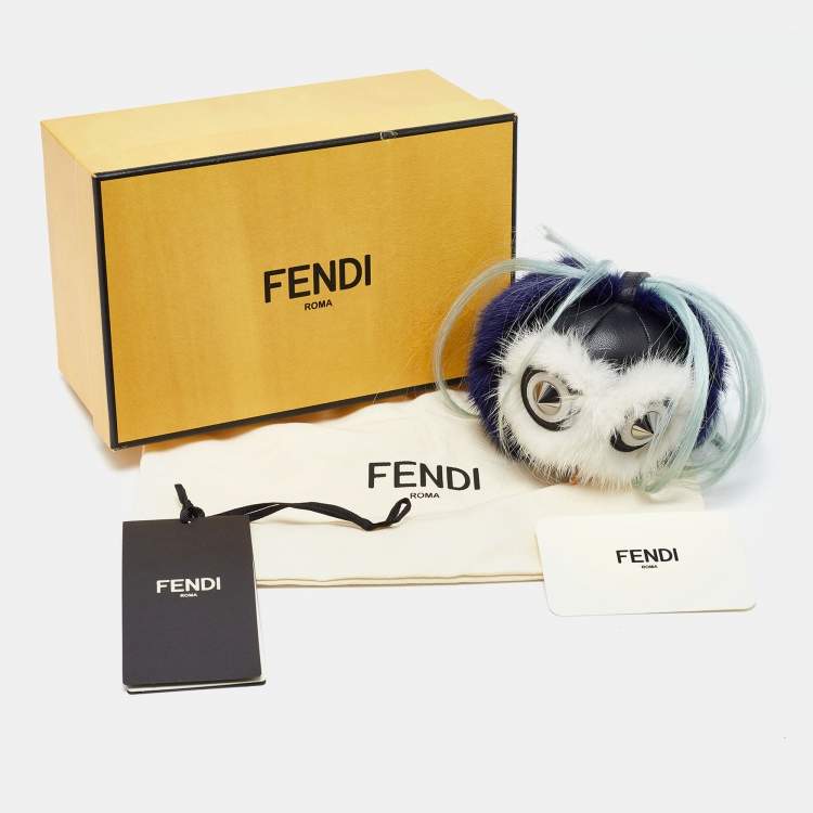 Pre Owned Fendi Multicolor Fur Funky Monster Bug Bag Charm