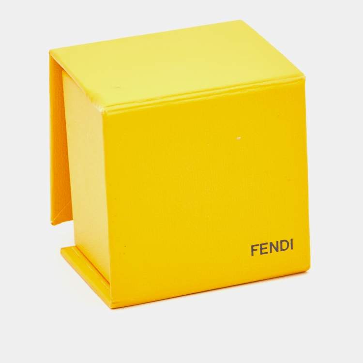 Pre Owned Fendi FF Identification Gold Tone Charm