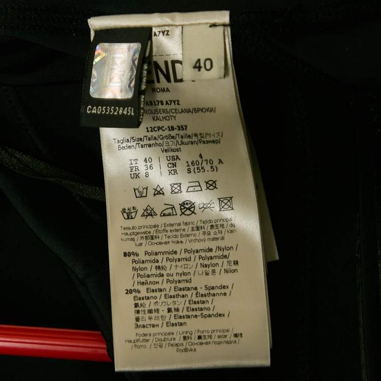 Pre Owned Fendi Black FFreedom Jersey Cycling Shorts S