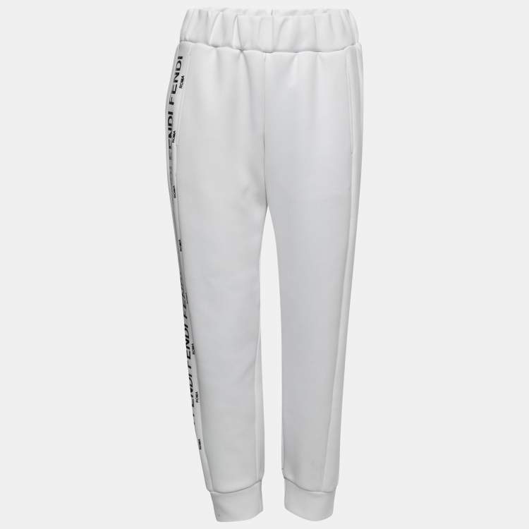 Fendi white track pants best sale